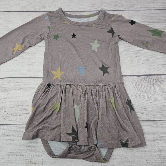 Posh Peanut Baby Gir; Star Long Sleeve Twirl Bodysuit 18-24 months - Picture 2 of 5